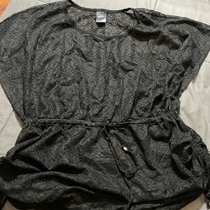 GUC Catalina Swim Cover Black Lace -SZ 2X